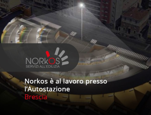Norkos è al lavoro presso l’Autostazione di Brescia
