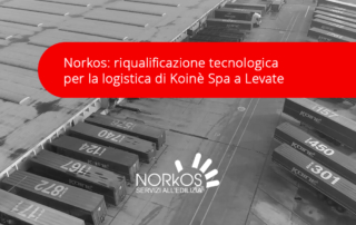 Team Norkos all'opera sulla copertura di 10.000 mq a Levate con sistema TPO e fissaggi a induzione.